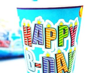 كوب كرتون عيد ميلاد مستورد عدد 10