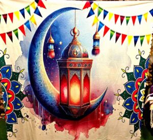 مفرش قطيفة فانوس