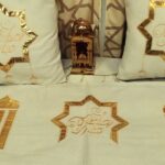 مفرش رانر رمضاني تطريز 2 مخدة
